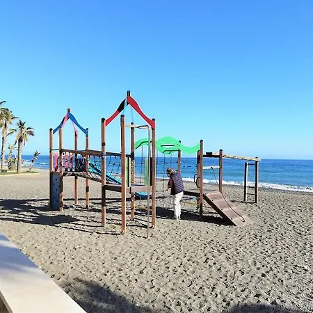 Beachfront With Pool In Urb Pueblo Nuevo And Tennis Algarrobo Costa