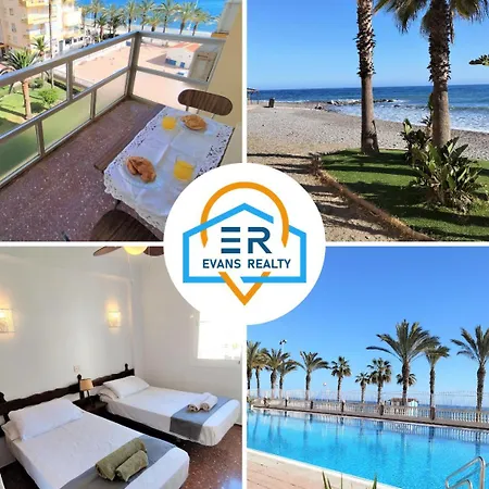 شقة Evans Realty An 1ª Linea Playa & Piscina & Tenis ألغاروبو - كوستا